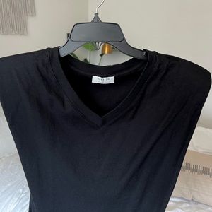 Babaton Shoulder Pad Tank | Size Large | Black